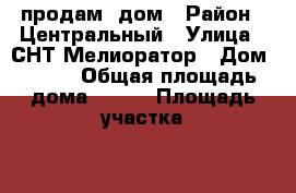 продам  дом › Район ­ Центральный › Улица ­ СНТ Мелиоратор › Дом ­ 364 › Общая площадь дома ­ 152 › Площадь участка ­ 8 › Цена ­ 4 500 000 - Алтайский край, Барнаул г. Недвижимость » Дома, коттеджи, дачи продажа   . Алтайский край